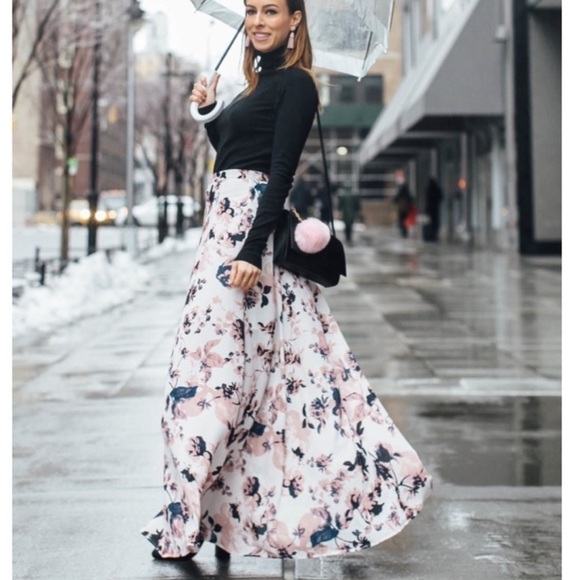 NWT Yumi Kim Gypset Maxi Skirt in French Maison - Pink Floral